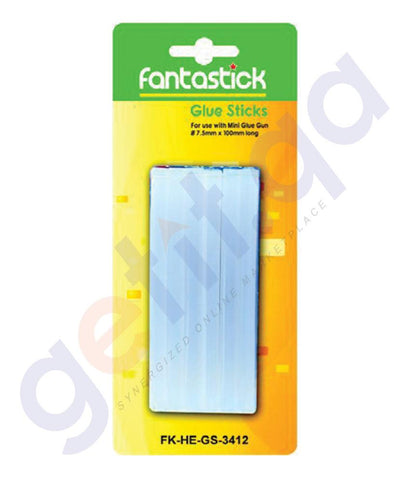 DESK ACCESORIES - FANTASTICK HIGH TEMP. GLUE STICK 7.5MM X12 STICKS IN ONE PACKET - FK-HE-GS-3412