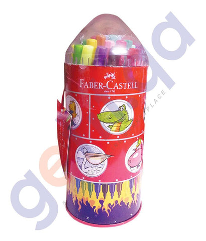 Drawing And Modelling Items - 54F FIBRE TIP ROCKET TIN 33 COLOR FCIN155433/33J  BY FABER CASTELL