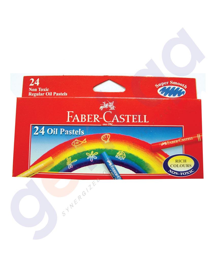 Drawing And Modelling Items - JUMBO OIL PASTEL 24COLOR 10.5 DIAMETER BY FABER CASTELL