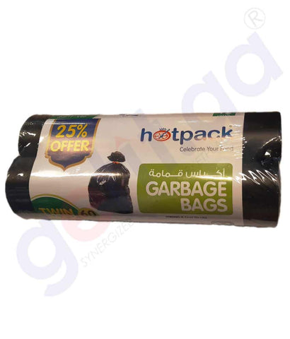 BUY HOTPACK GARBAGE BAGS MEDUIM (65 X 95 CM) 60 PCS IN QATAR, ONLINE AT GETIT.QA. CASH ON DELIVERY AVAILABLE
