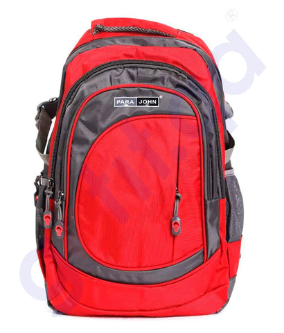 BUY PARAJOHN SCHOOL BAG 16" 800D MATCH JACQUARD NYLON MATERIAL - PJSB6000 IN QATAR | HOME DELIVERY WITH COD ON ALL ORDERS ALL OVER QATAR FROM GETIT.QA