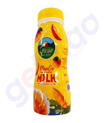 BUY MAZZRATY FLAVOURED MILK MANGO 200ML IN QATAR | HOME DELIVERY WITH COD ON ALL ORDERS ALL OVER QATAR FROM GETIT.QA