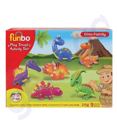BUY FUNBO ACTIVITY SET PD DINO FAMILY 225G + MOLDS FO-PD-225-DF IN QATAR | HOME DELIVERY WITH COD ON ALL ORDERS ALL OVER QATAR FROM GETIT.QA