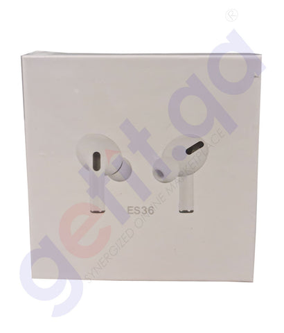 BUY HOCO ES36 AIRPODS PRO WIRELESS EARPHONES WITH CHARGING CASE - WHITE IN QATAR | HOME DELIVERY WITH COD ON ALL ORDERS ALL OVER QATAR FROM GETIT.QA