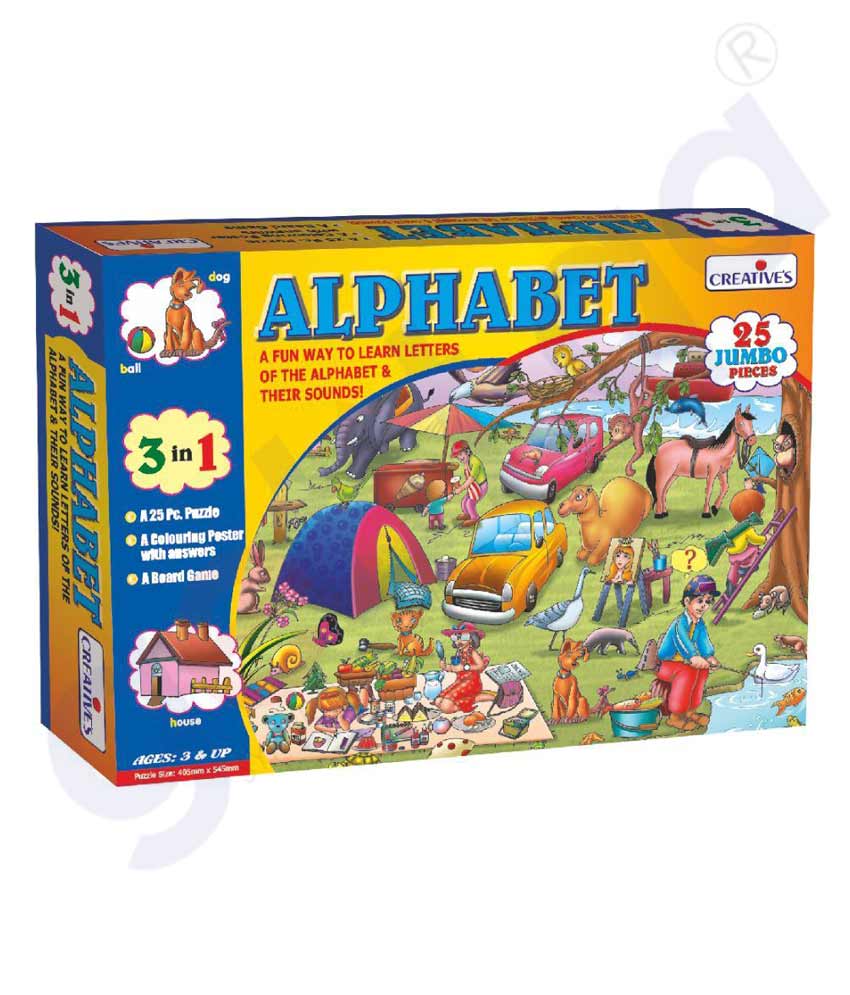 Buy Alphabet- Reading Puzzles- CE00984 Online Doha Qatar