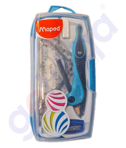 BUY MAPED GEOMETRY BOX 7 PCS SET IN QATAR | HOME DELIVERY WITH COD ON ALL ORDERS ALL OVER QATAR FROM GETIT.QA