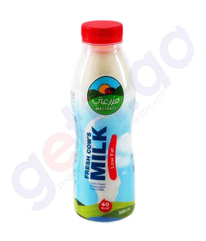 BUY MAZZRATY LOW FAT MILK 500ML IN QATAR | HOME DELIVERY WITH COD ON ALL ORDERS ALL OVER QATAR FROM GETIT.QA