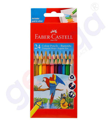 Buy Faber Castell 24 Buntstifte Colour Pencil Doha Qatar