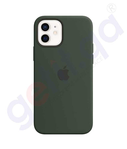 Buy iPhone 12 Silicone Case MagSafe Cypress Green Doha Qatar
