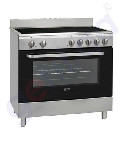 BUY IGNIS 90*60 VITRO CERAMIC, INOX COLOR WITH GRILL . MADE TURKEY FST965VCX IN QATAR | HOME DELIVERY WITH COD ON ALL ORDERS ALL OVER QATAR FROM GETIT.QA