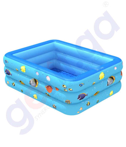 BUY ALM SQUARE POOL 180x130x55CM PVC LXS005  IN QATAR | HOME DELIVERY WITH COD ON ALL ORDERS ALL OVER QATAR FROM GETIT.QA