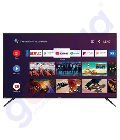 BUY SHARP 70" 4K ANDROID TV 4T-C70CK3X  IN QATAR | HOME DELIVERY WITH COD ON ALL ORDERS ALL OVER QATAR FROM GETIT.QA