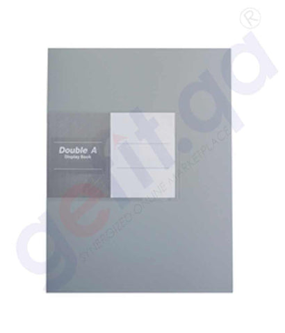 Buy Double A Clear Holder A4/40 Pocket Grey in Doha Qatar