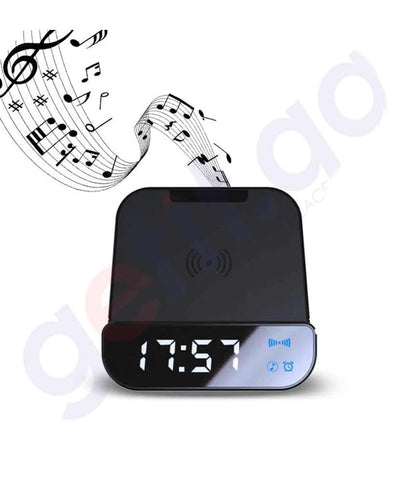 BUY SOMOTO - @MEMORII 5W SPEAKER W/ 4000MAH WIRELESS POWERBANK & ALARM CLOCK IN QATAR | HOME DELIVERY WITH COD ON ALL ORDERS ALL OVER QATAR FROM GETIT.QA