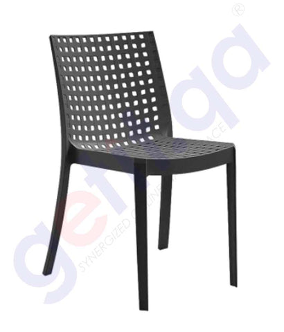 BUY BICA KELLY RESIN MONOBLOCK CHAIR BLACK  IN QATAR | HOME DELIVERY WITH COD ON ALL ORDERS ALL OVER QATAR FROM GETIT.QA