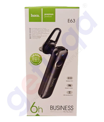 BUY HOCO BLUETOOTH E63 WIRELESS HEADSET IN QATAR | HOME DELIVERY WITH COD ON ALL ORDERS ALL OVER QATAR FROM GETIT.QA