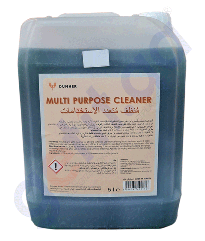 BUY DUNHER MULTI PURPOSE CLEANER 5 LTR / TIN  IN QATAR | HOME DELIVERY WITH COD ON ALL ORDERS ALL OVER QATAR FROM GETIT.QA