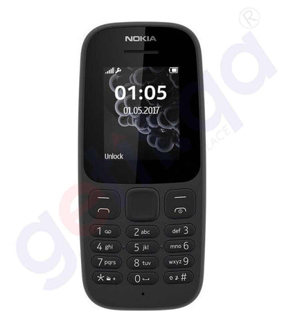 Buy Nokia Mobile Phone 105 Single Sim Black in Doha Qatar