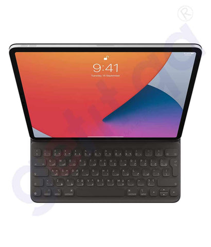 BUY APPLE SMART KEYBOARD FOLIO FOR 12.9-INCH IPAD PRO (4TH GENERATION) - ARABIC IN QATAR | HOME DELIVERY WITH COD ON ALL ORDERS ALL OVER QATAR FROM GETIT.QA