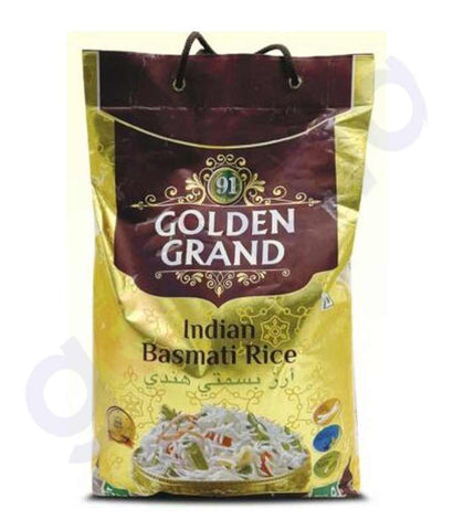 BUY 91 GOLDEN GRAND INDIAN BASMATI RICE 5 KG IN QATAR | HOME DELIVERY WITH COD ON ALL ORDERS ALL OVER QATAR FROM GETIT.QA