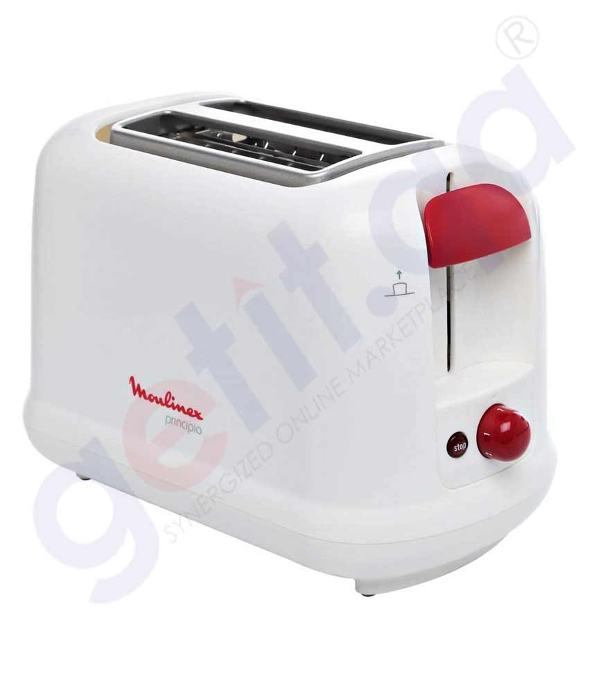Moulinex Subito LT340D Toaster 2 Slots 850W Red