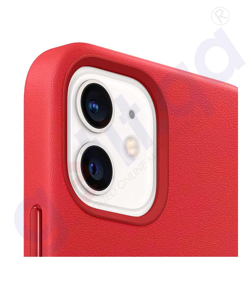 iPhone 12  12 Pro Leather Case with MagSafe - (PRODUCT)RED 