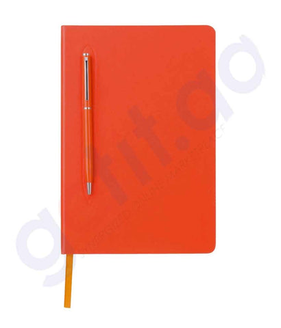 BUY CAMPINA - GIFTOLOGY A5 HARD COVER NOTEBOOK WITH METAL PEN IN QATAR | HOME DELIVERY WITH COD ON ALL ORDERS ALL OVER QATAR FROM GETIT.QA