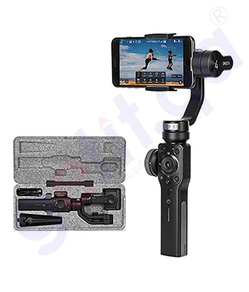 GETIT.QA | Buy Zhiyun Smooth4 3-Axis Handheld-Black Gimbal Doha Qatar