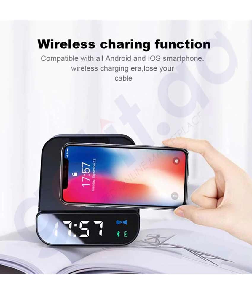 BUY SOMOTO - @MEMORII 5W SPEAKER W/ 4000MAH WIRELESS POWERBANK & ALARM CLOCK IN QATAR | HOME DELIVERY WITH COD ON ALL ORDERS ALL OVER QATAR FROM GETIT.QA