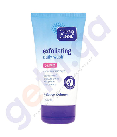 FACE WASH - CLEAN & CLEAR EXFOLIATING DAILY WASH - 150ML