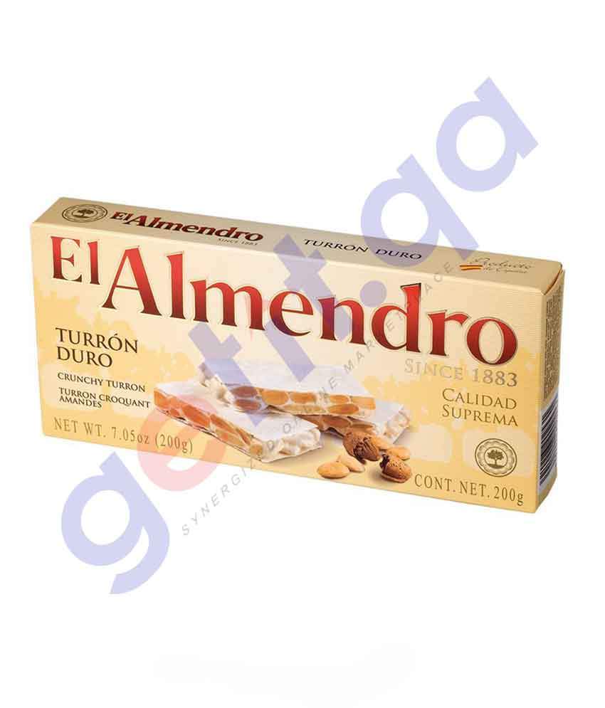 FOOD - EL ALMENDRO CRUNCHY ALMONDS TURRON 200 GM