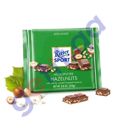 FOOD - Ritter Sport Milk Chocolate W/Chopped Hazelnuts