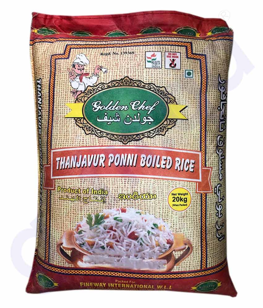 GETIT.QA Buy Golden Chef Thanjavur Ponni Rice 20kg in Doha Qatar