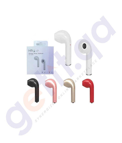 Headsets - BLUETOOTH HEADSET HBQ-17- ASSORTED COLOURS