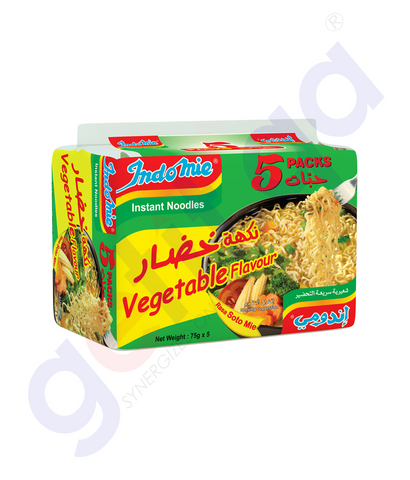 BUY INDOMIE VEG FLAVOUR 5 X 75GM IN QATAR | HOME DELIVERY WITH COD ON ALL ORDERS ALL OVER QATAR FROM GETIT.QA