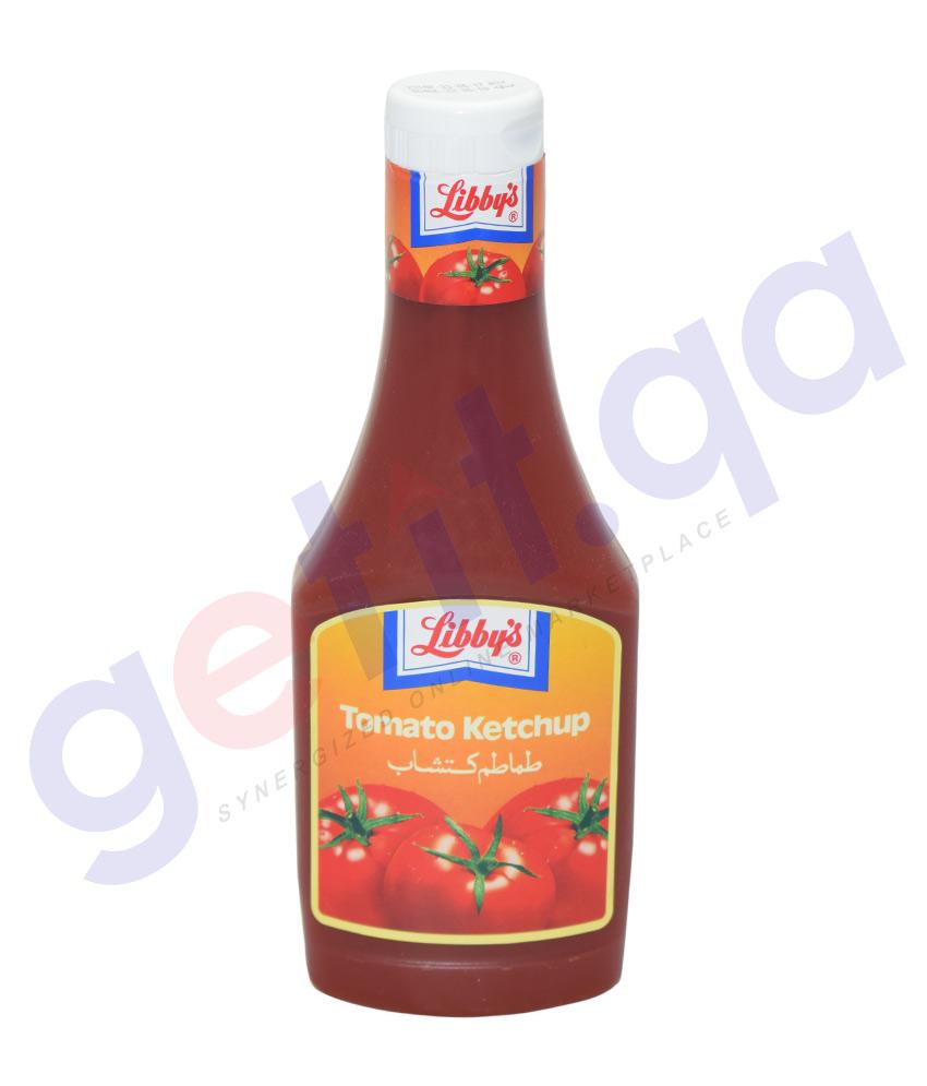 BUY LIBBY’S TOMATO KETCHUP REG IN QATAR | HOME DELIVERY WITH COD ON ALL ORDERS ALL OVER QATAR FROM GETIT.QA