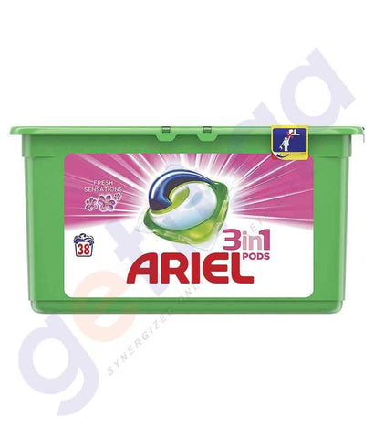 Laundry Detergents - ARIEL 15 PIECES POWER CAPSULES WTD FRESH 27GM