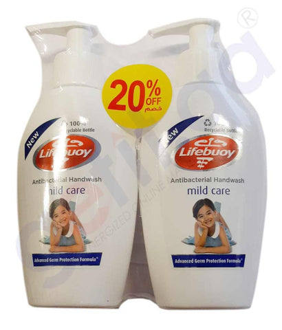 LIFEBUOY HAND WASH 200ML MILD CARE TWIN PACK @ 20% OFF