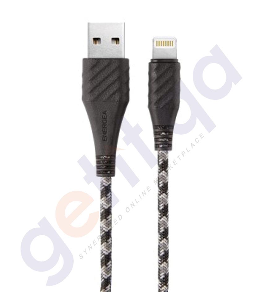 Lightining Cable - ENERGEA NYLO XTREME COMBAT CABLE CHARGE AND SYNC TOUGH LIGHTNING MFI - 1.5M