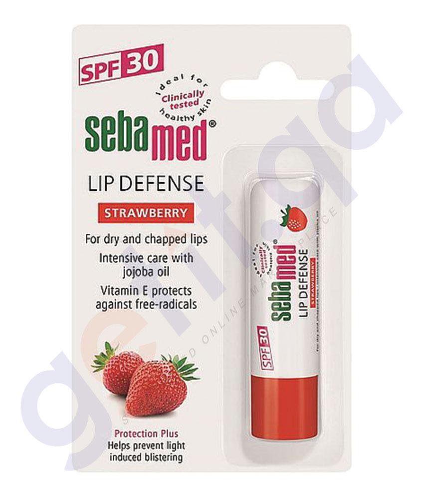 BUY SEBAMED LIP DEFENCE STICK STRAWBERRY IN QATAR | HOME DELIVERY WITH COD ON ALL ORDERS ALL OVER QATAR FROM GETIT.QA