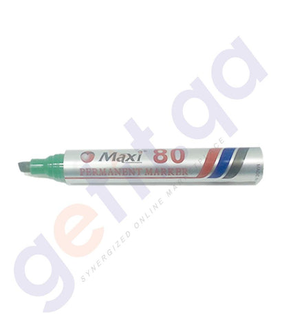 MARKER - PERMANENT MARKER CHISEL TIP  GREEN BY  MAXI
