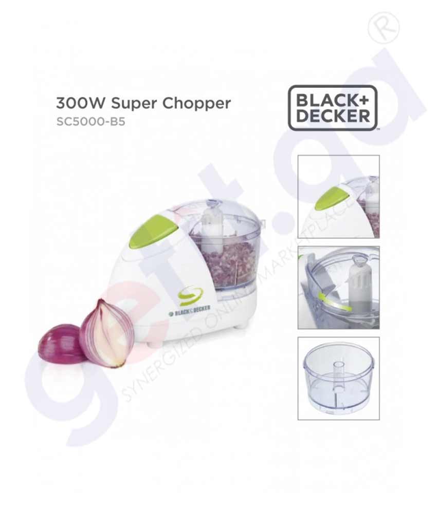 Black & Decker SC5000 2-Cup Mini Food Chopper, 220-Volt