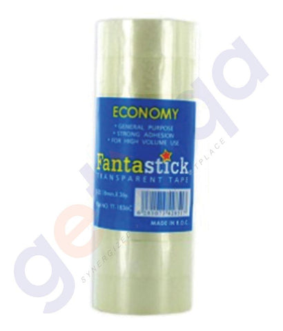 OTHER OFFICE ACCESORIES - FANTASTICK TAPE 3/4"X36YDS CLEAR PK=8ROL - FK-TT-1836C
