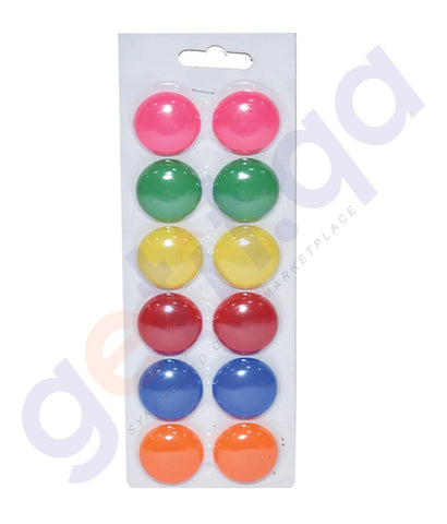 OTHER OFFICE ACCESORIES - MAGNET ROUND ASSORTED COLOR