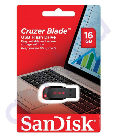 BUY SANDISK CRUZER BLADE USB FLASH DRIVE IN QATAR | HOME DELIVERY WITH COD ON ALL ORDERS ALL OVER QATAR FROM GETIT.QA