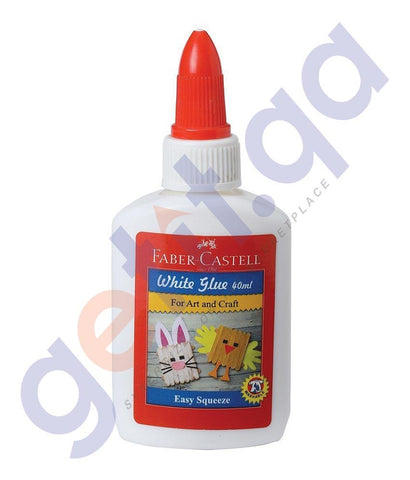 OTHER OFFICE ACCESORIES - WHITE GLUE  BOTTLE  BY FABER CASTELL