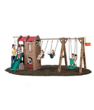 Outdoor Toys - Step2 Adventure Lodge Play Center With Glider 801400 (3 - 8 Years)