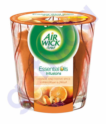 Buy Air Wick Candles 105gm Orange & Festive Spice Price Online in Doha Qatar