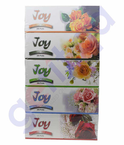 Buy Joy Tissue 200s 2Ply 5Pcs Price Online in Doha Qatar