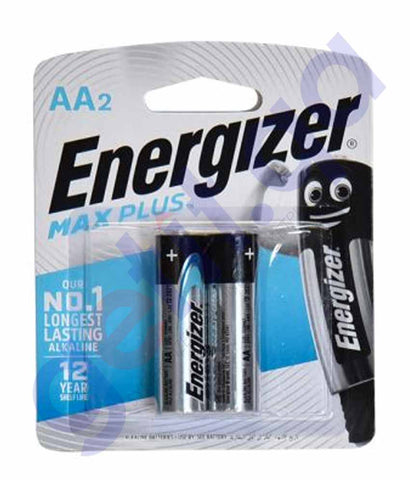 Buy Energizer Max Plus Alkaline BP AA2 Online in Doha Qatar